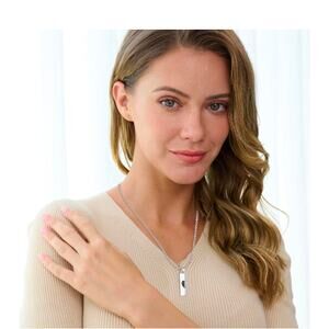 Silver Heart Cremation Urn Memorial Keepsake Pendant on Snake Chain Necklace